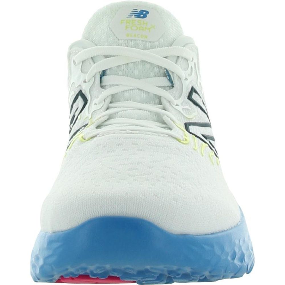 New Balance Mens Fresh Foam Beacon V3 White Track Running Shoes Sneakers NWT - Picture 2 of 3